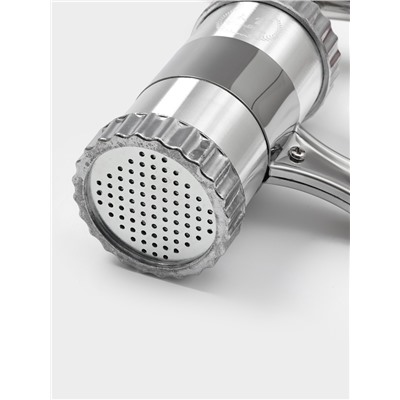 Лапшерезка ручная, 3 насадки, 18×18×6 см, нержавеющая сталь