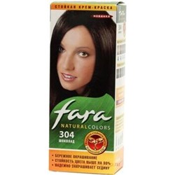 РК Fara Natural Colors Краска для волос тон 304 шоколад