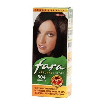 РК Fara Natural Colors Краска для волос тон 304 шоколад