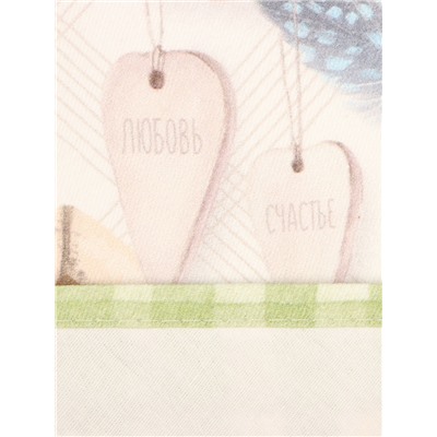 Скатерть «Этель. Уютная пасха», d=148 см, саржа, хлопок, 190 г/м²