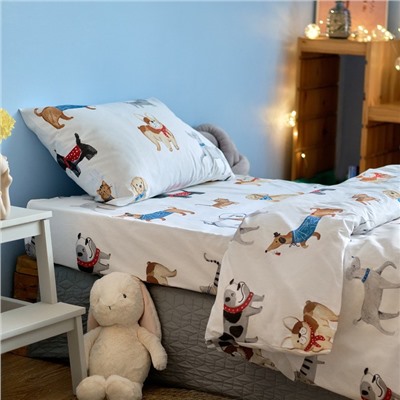 Постельное бельё 1.5-спальное «Этель» Dog party, бязь