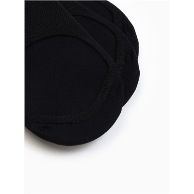 Следки спортивные с компрессией Resport, 3 пары, размер 35-38, чёрные