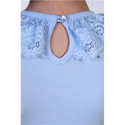 Блузка для девочки Вероника 13141 (Светло-голубой)