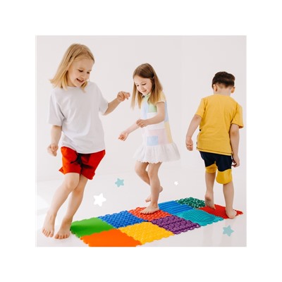 Модульный массажный коврик, набор №10 «Ассорти», 10 шт.