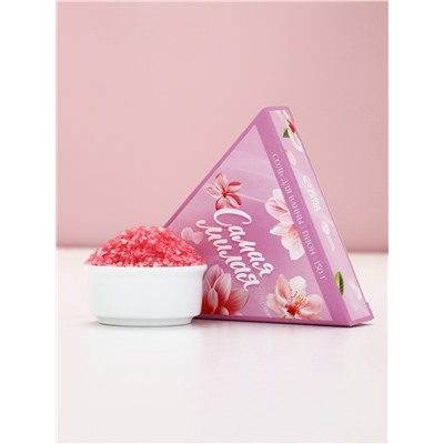 Соль для ванны, аромат роза, 150 г, Чистое счастье