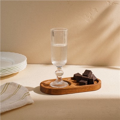 Поднос с двумя отделениями SL Home, 21×11×2 см, дуб