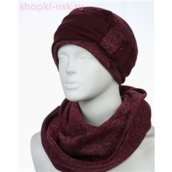0117/20к СП Комплект женский флис (колпак+снуд) (56-58)