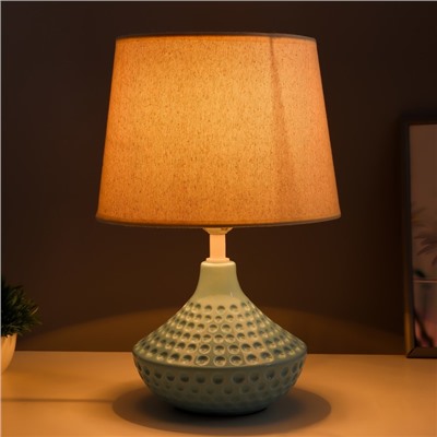 Настольная лампа «Мира» Е27 40 Вт голубой 25×25×37 см RISALUX