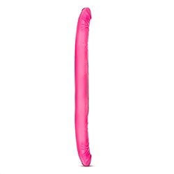 Розовый двусторонний фаллоимитатор B Yours 16  Double Dildo - 40,6 см.