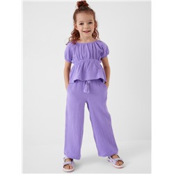 Комплект текстильный для девочек: блузка, брюки