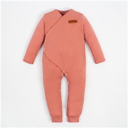 Комбинезон детский «Крошка Я» BASIC LINE, рост 86-92 см, розовый