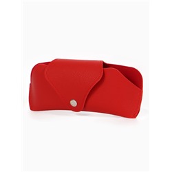 Футляр для очков, на кнопке, 16×3×6.3 см, красный