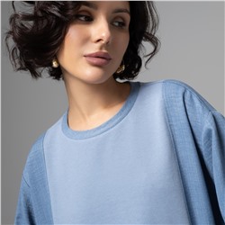 Свитшот дизайнерский, В котором удобно жить (голубой)