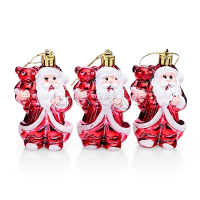 Набор новогодних украшений "Дедушка Мороз"в пакете