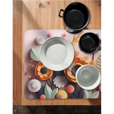 Коврик для дома Доляна Bloom, влаговпитывающий, 40×60 см