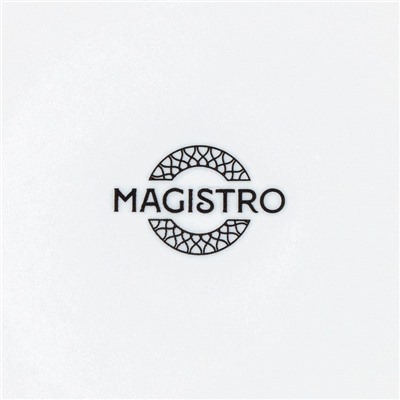 Пирожковая тарелка Magistro Rodos, d=15.6 см, фарфор, белая