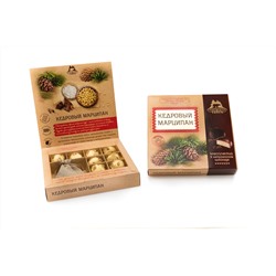 Кедровый марципан КЛАССИЧЕСКИЙ с травяным чаем / коробка / 120 гр / ТМ Территория Тайги