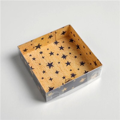 Коробка для кондитерских изделий «Все желания сбудутся в Новом году», 12×12×3.5 см