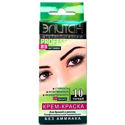 КРАСКА Д\БРОВЕЙ  ЭЛИТАН   5мл Чёрная №10 (2саше*2,5мл)/30