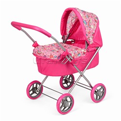 Коляска-люлька для кукол, металлическая, цвет Единороги