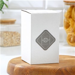 Банка стеклянная для хранения сыпучих продуктов Magistro Village, 700 мл, 9×15 см, с деревянной крышкой