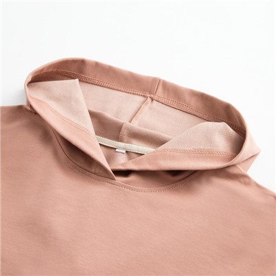 Костюм женский (худи, брюки) MINAKU: Casual Collection, размер 42, бежевый