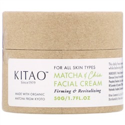 Kitao, Matcha & Chia, Facial Cream, 1.7 fl oz (50 g)