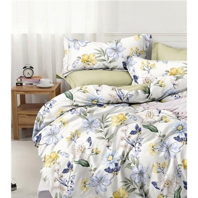 Постельное белье поплин эксклюзив на молнии - Цветочные мотивы