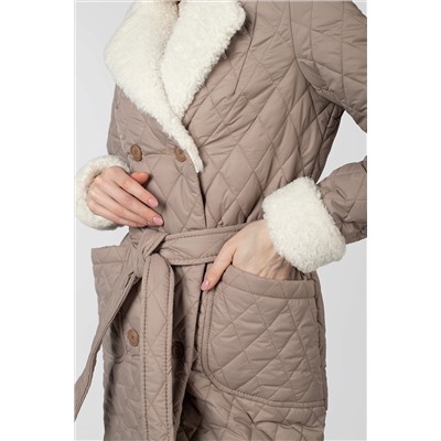 01-11661 Пальто женское демисезонное (пояс)