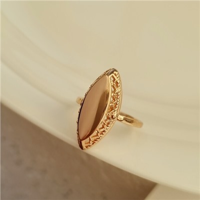 Кольцо 18 р ювелирная бижутерия коллекция "Дубай"покрытие позолота, арт.414.097-18