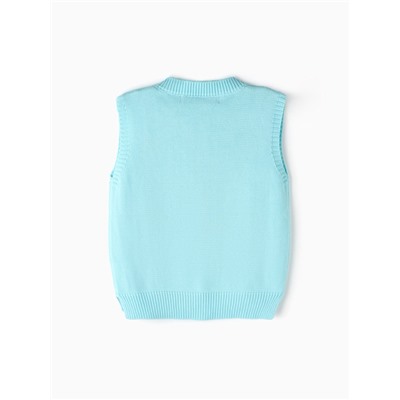 Жилет для девочки KAFTAN «Ромашки», размер 32 (110-116 см), голубой