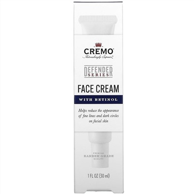 Cremo, Defender Series, Face Cream With Retinol, 1 fl oz (30 ml)