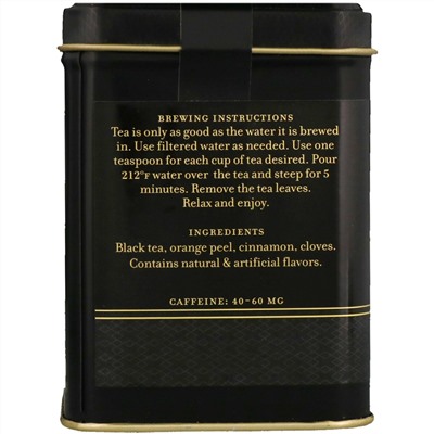 Harney & Sons, Черный чай, пряная корица, 4 унции