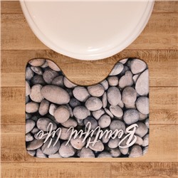 Коврик для ванной Этель Beautiful life, 50×40 см, велюр