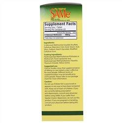 NutraLife, The Original SAMe (S-аденозилметионин), 400 мг, 60 капсуловидных таблеток, покрытых кишечнорастворимой оболочкой