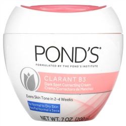 Pond's, Clarant B3, крем для коррекции темных пятен, 200 г (7 унций)