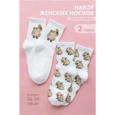 Носки стандарт Капибара (набор 2 пары) НАТАЛИ, 1101572
