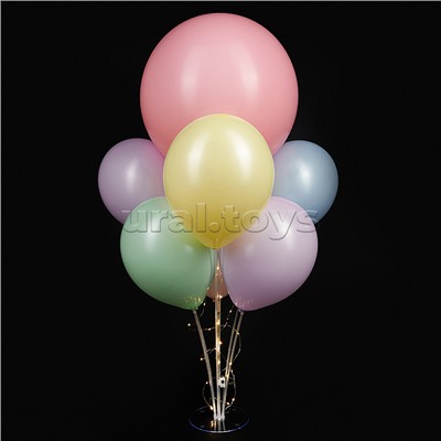 Стойка для шаров Фонтан, 7 насадок, с подсветкой, 0,7 м, Разноцветный, 1 шт.