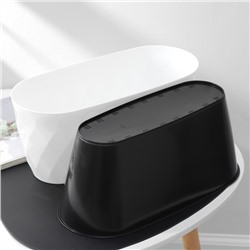 Кашпо для цветов со вставкой Laurel, 5 л, 35.4×15.2×15 см, белое