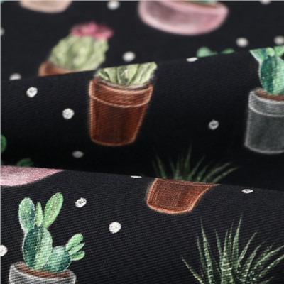 Скатерть «Этель» Succulents, 146×180 см, 100% хлопок, саржа 190 г/м²