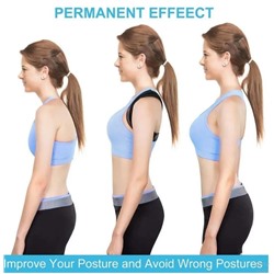 Фиксатор для спины Регулируемый Корректор осанки ключицы позвоночника спины плеча поясничная коррекция осанки