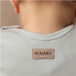 Комплект боди детских MINAKU: Basic Line BABY, рост 62-68 см, светло-серый, графит
