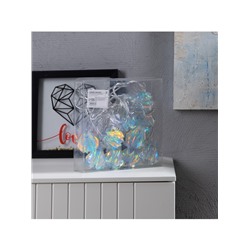 Гирлянда «Нить» 2.5 м с насадками «Груши», IP20, прозрачная нить, 10 LED, свечение белое, 220 В