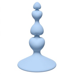 Голубая анальная пробка Sweetheart Plug Blue - 10 см.