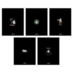 Тетрадь  48л клетка "Кофейные истории" 5 диз.,глянц.лам. (094576) Хатбер