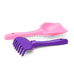 Набор Disney «Минни» №12: ведро с наклейкой, ситечко "Солнышко", лопатка №5, грабельки №5, 2 формочки, лейка №10