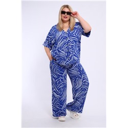 Женский брючный костюм 31956 (Синий)