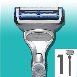 Станок для бритья Dʤɪˈlett ФЬЮЖН SkinGuard (+1 кассета) (без подставки) (Оригинал)