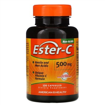 American Health, Ester C, 500 мг, 120 капсул
