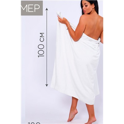 Полотенце банное махровое Софатекс 100х180 для ванны и душа НАТАЛИ, 1019136